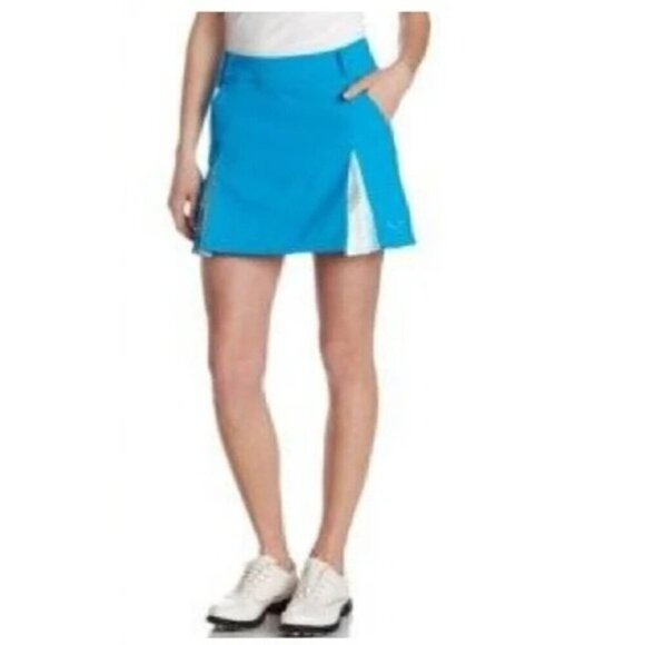 Puma Dry Cell Pleated Woven Golf Skirt Diva Blue Size 6 - Picture 1 of 8